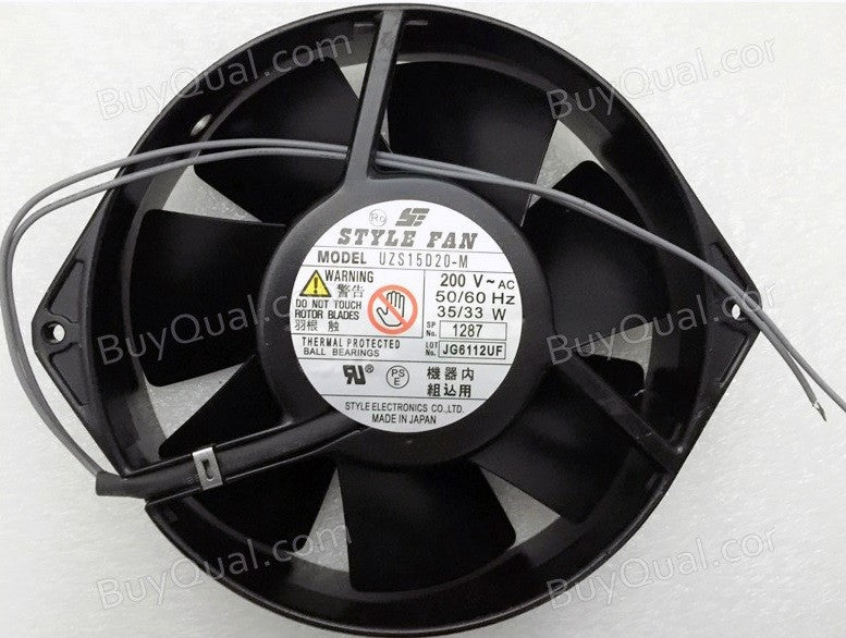 STYLE UZS15D20-M UZS15D20 ZS15D20-MGW 200V 35/33W 2wires Cooling Fan STYLE UZS15D20-M UZS15D20 ZS15D20-MGW 200V 35/33W 2wires Cooling Fan